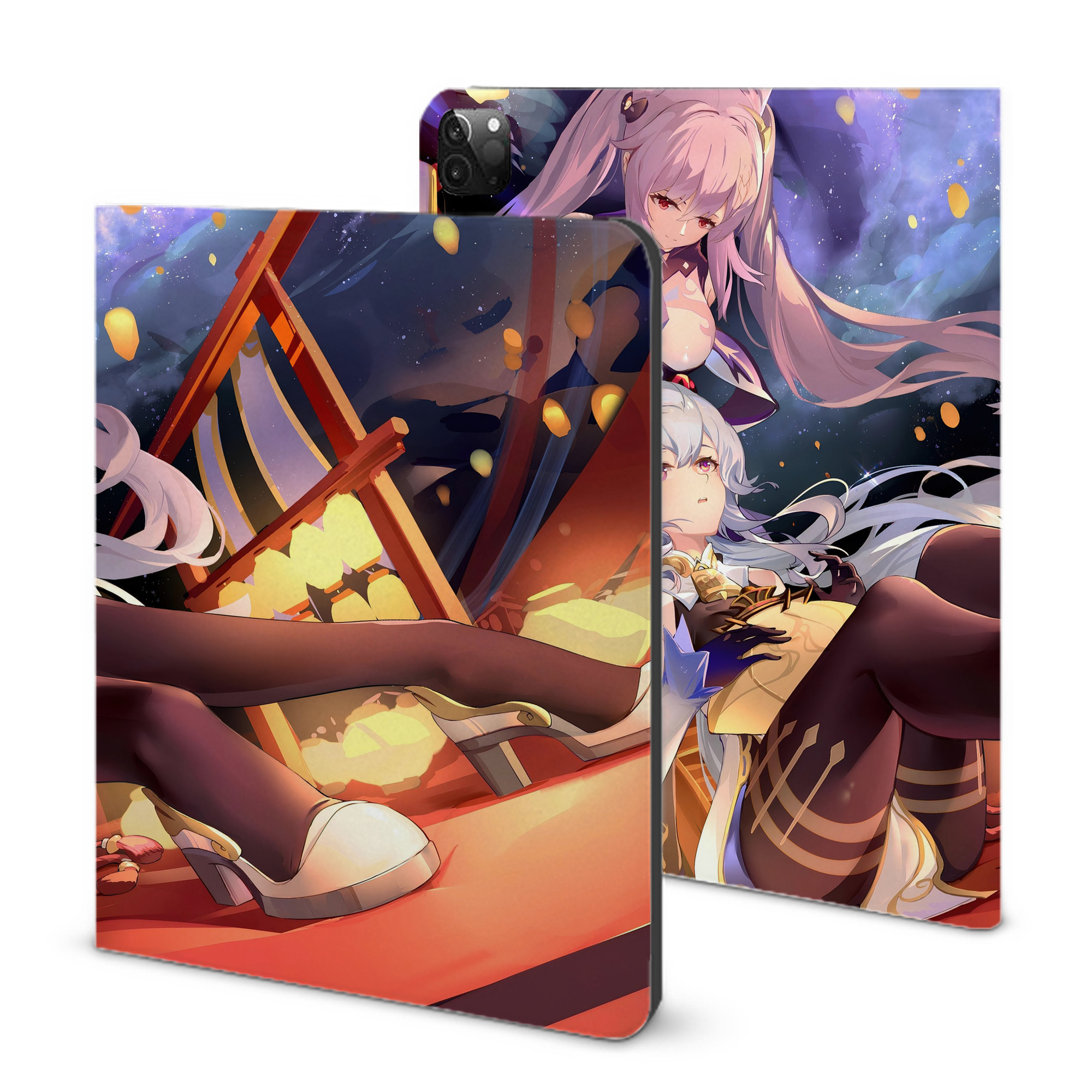 げんし神 genshin IPadケース ペンホルダー付き ブックスタイルデザイン